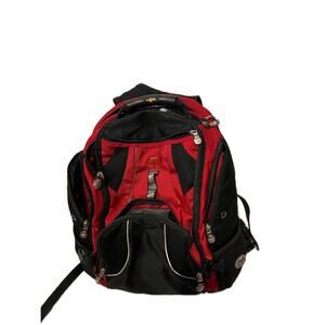 Swiss Gear 1900 ScanSmart Laptop Backpack Red Black